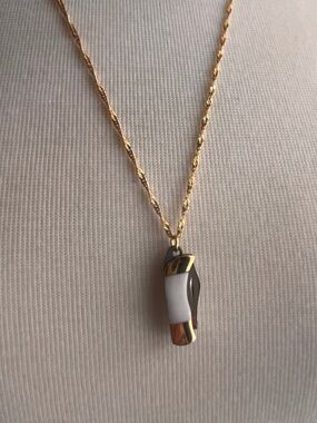 Mother of Pearl Mini Pocketknife Necklace